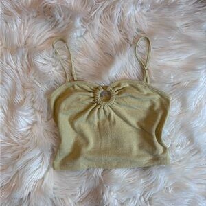 American eagle knit green top